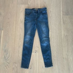 Madewell 10 in high rise skinny jeans, Sz 27